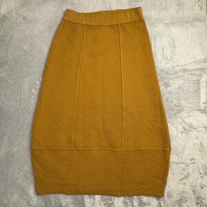 NWT Elemente Clemente Pepina Balloon Lagenlook Skirt Saffron Organic Cotton 1